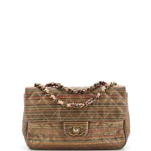 Chanel Classic Single Flap Bag Quilted Multicolor Metallic Sheepskin Small